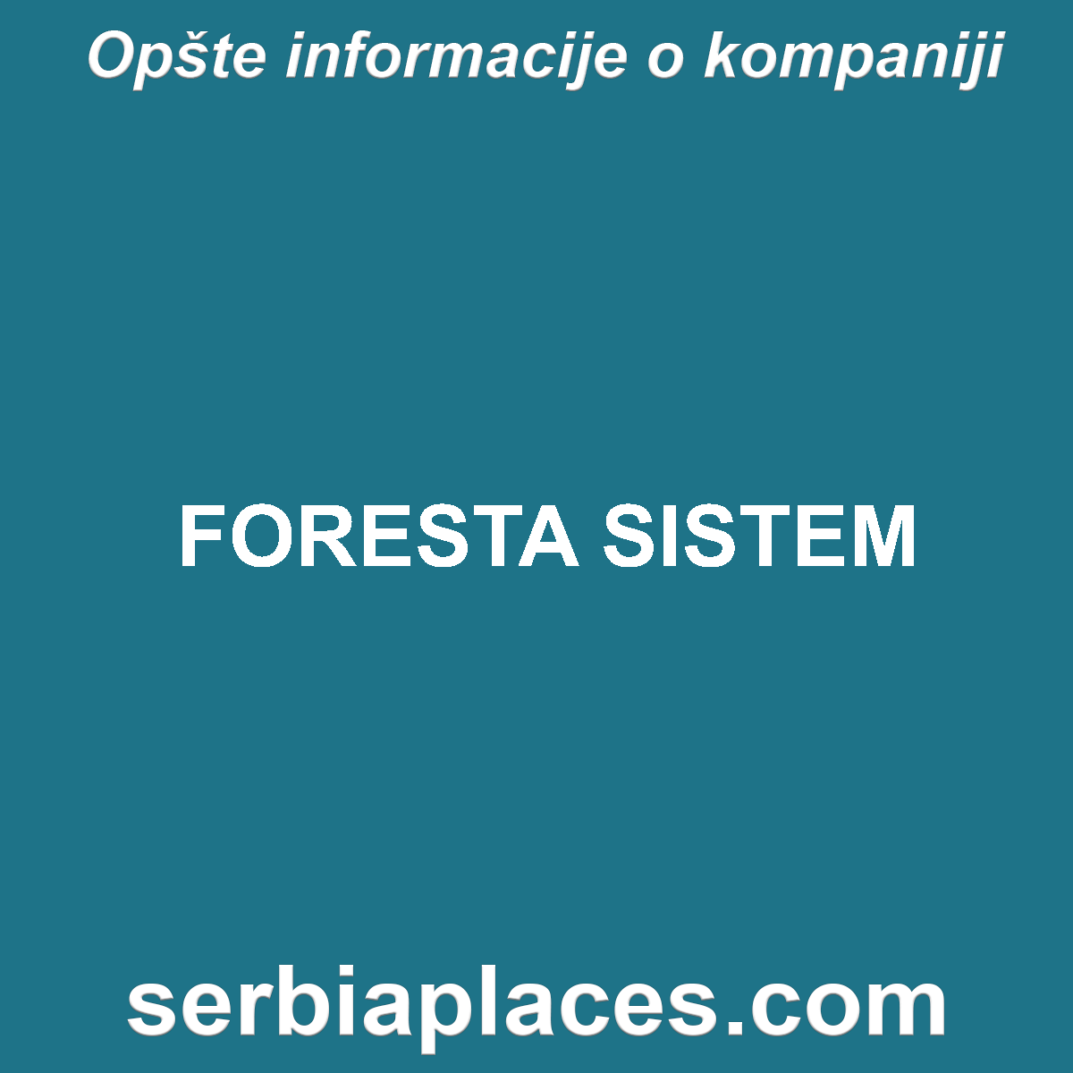 FORESTA SISTEM