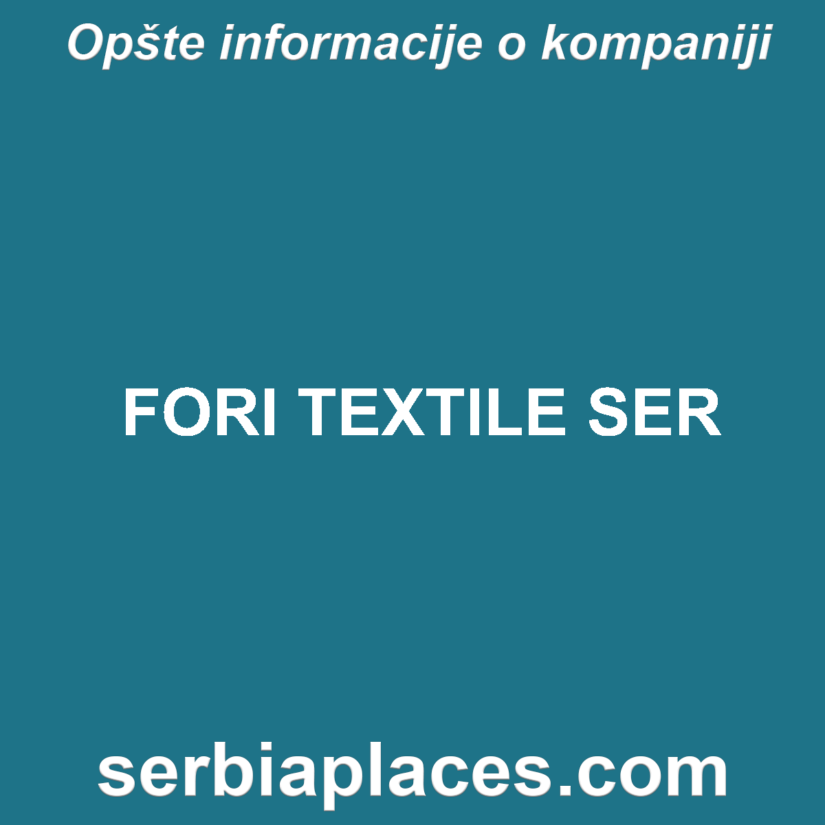 FORI TEXTILE SER