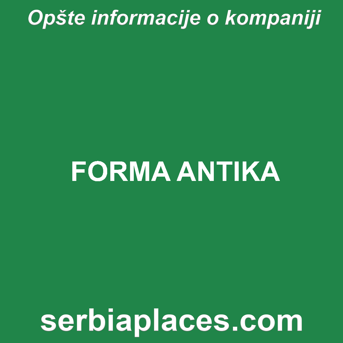 FORMA ANTIKA