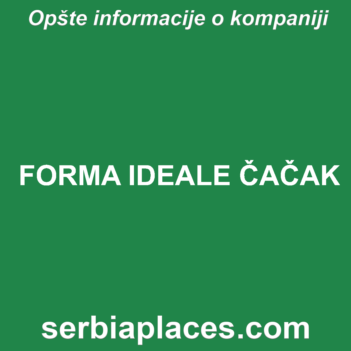FORMA IDEALE ČAČAK