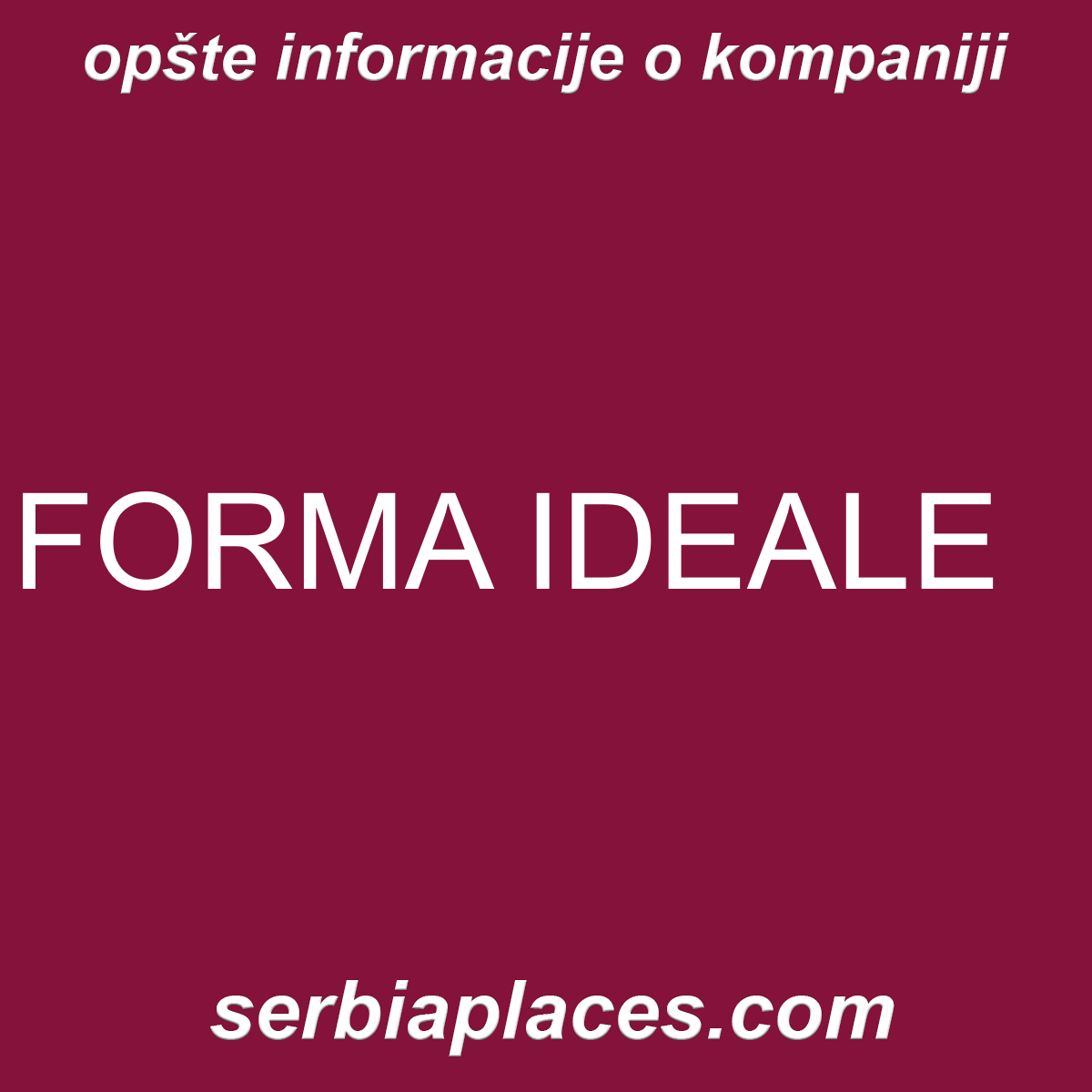 FORMA IDEALE
