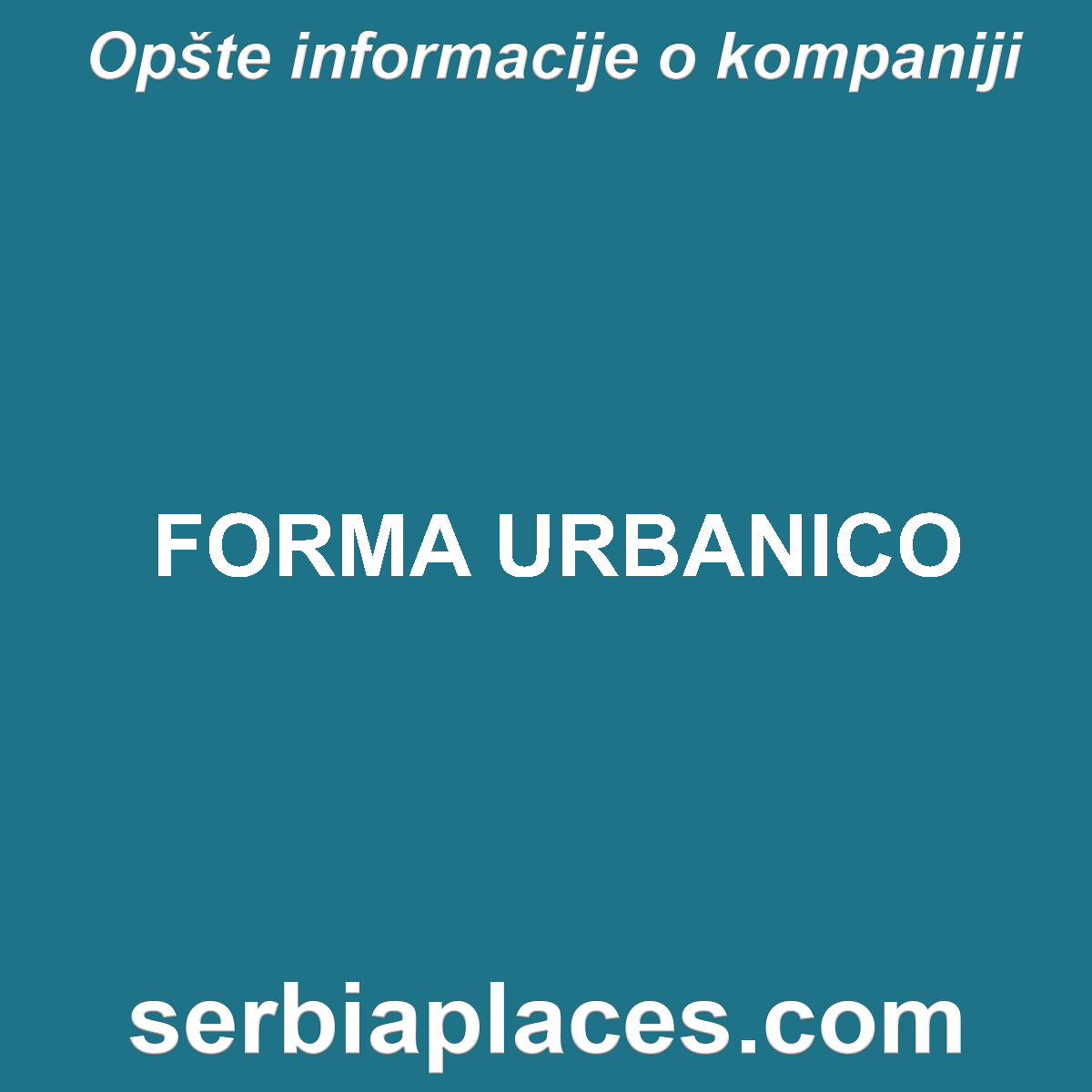 FORMA URBANICO