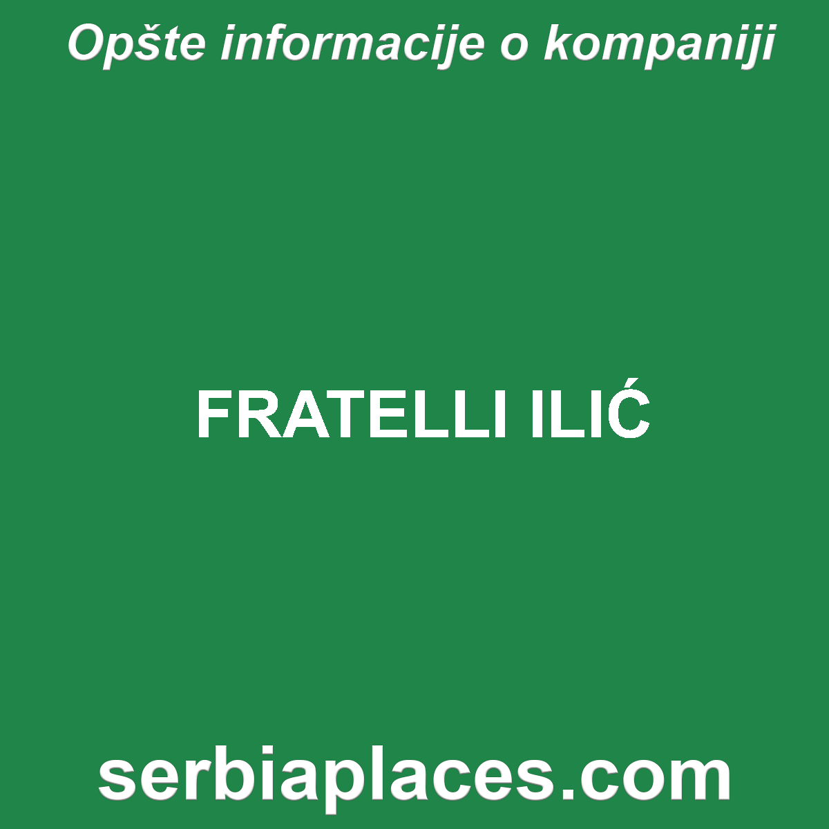 FRATELLI ILIĆ