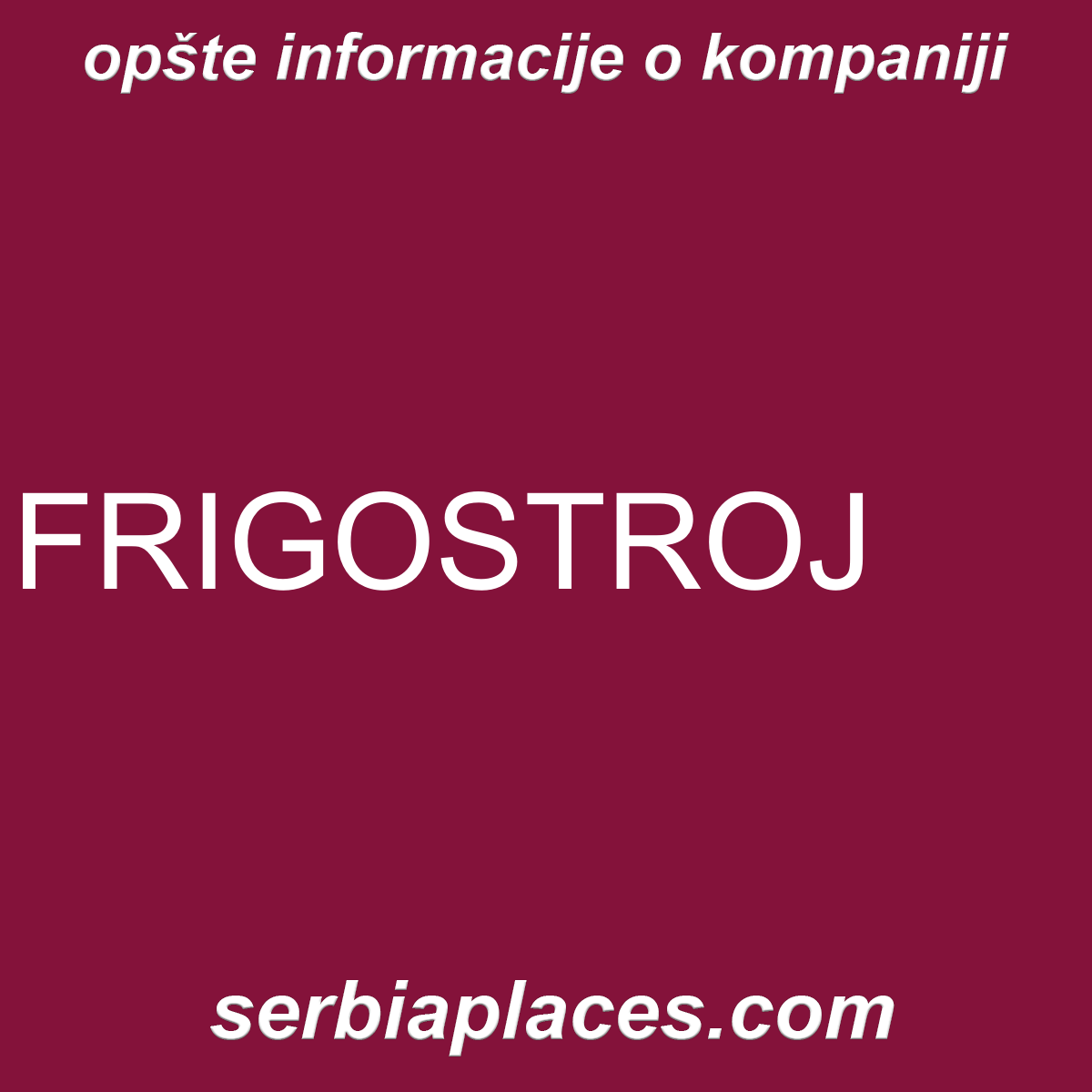 FRIGOSTROJ