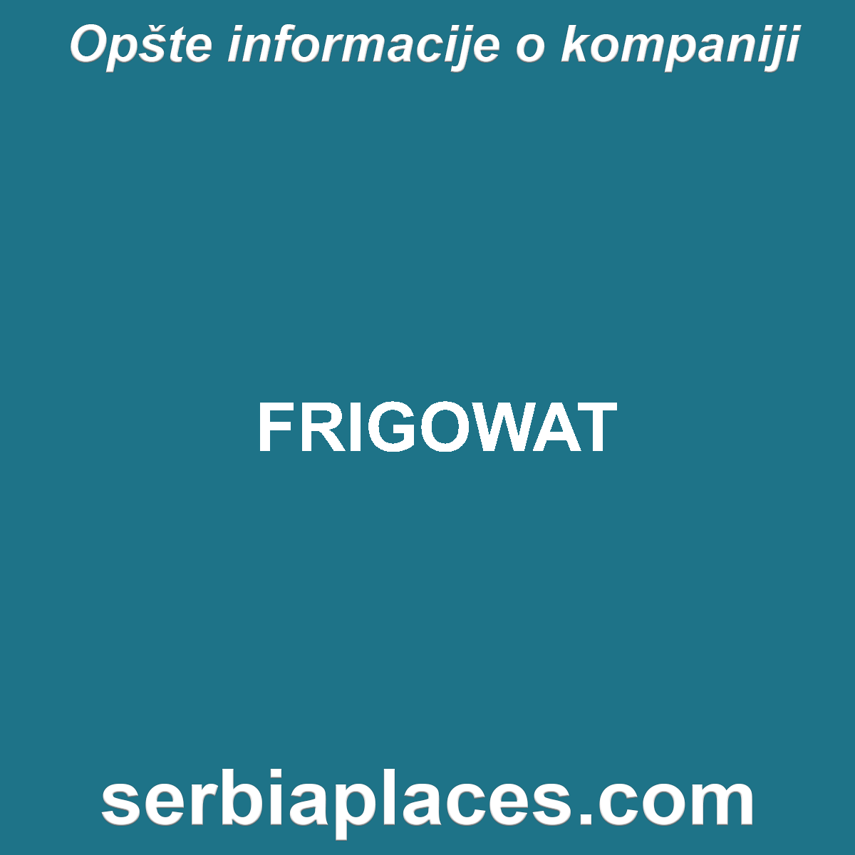 FRIGOWAT