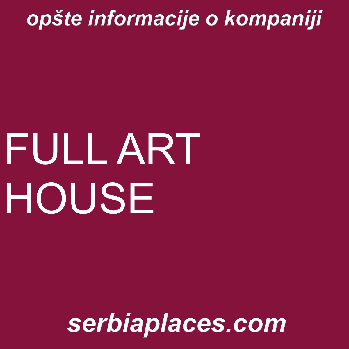 FULL ART HOUSE
