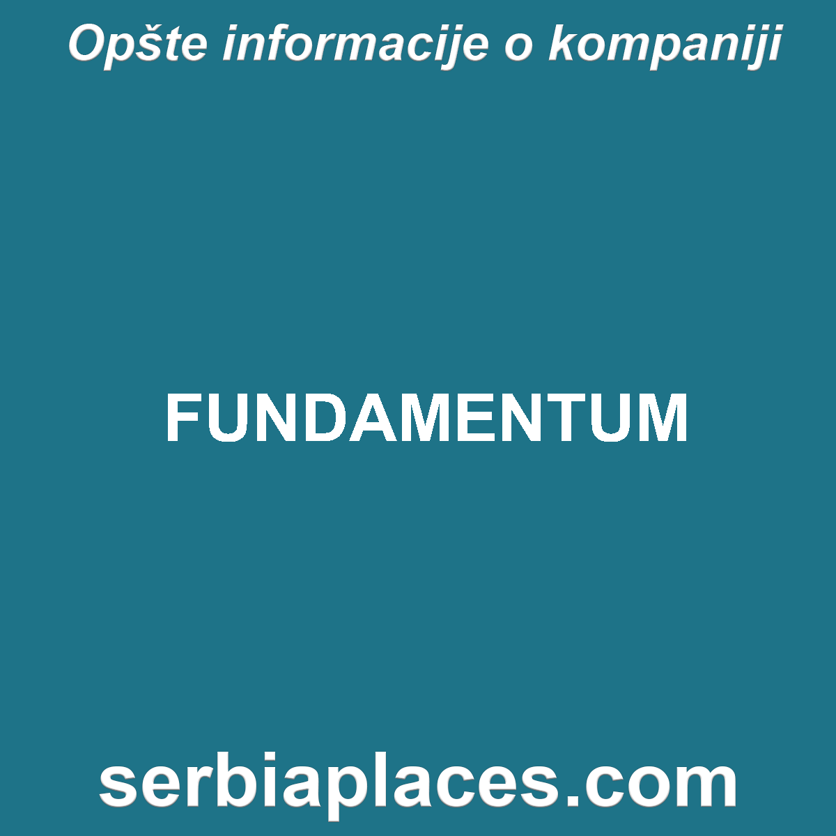 FUNDAMENTUM