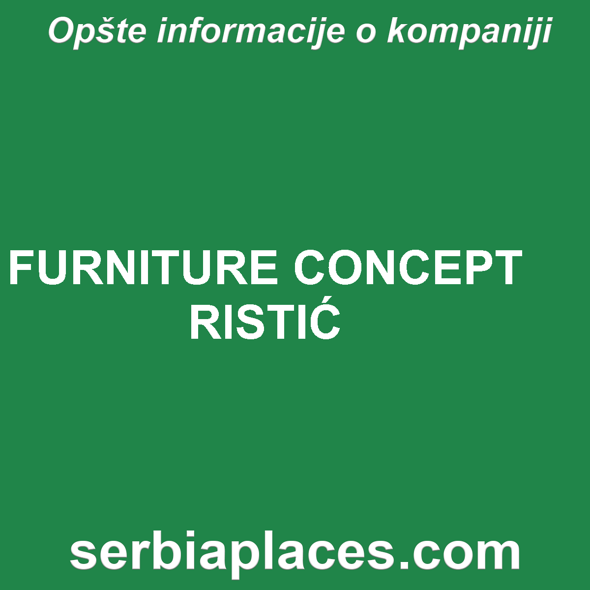 FURNITURE CONCEPT RISTIĆ