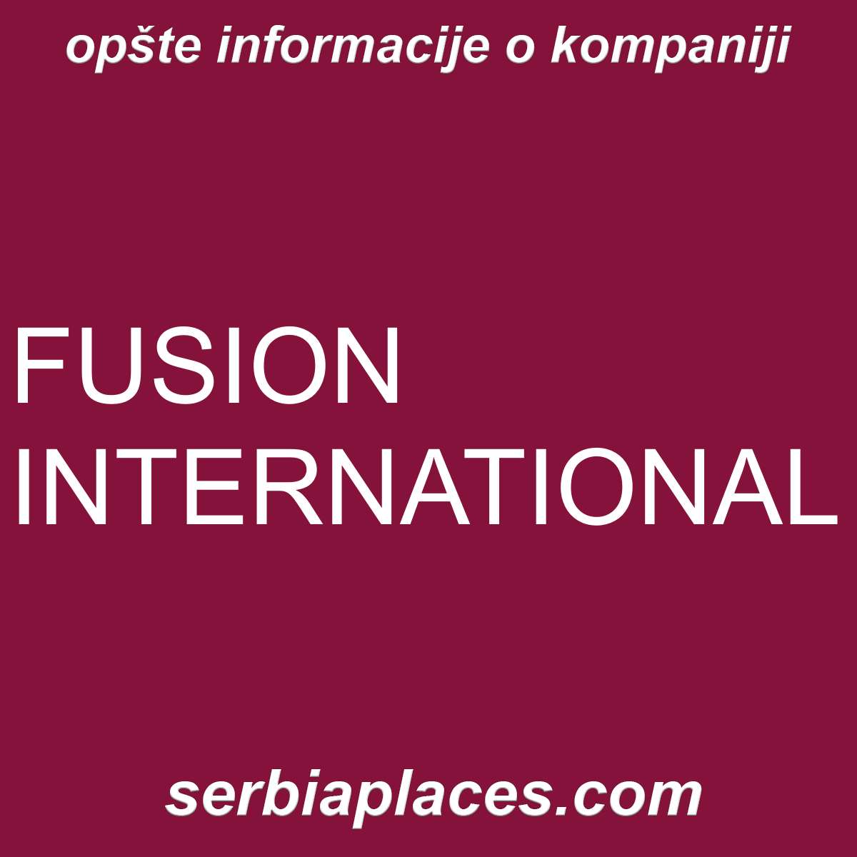 FUSION INTERNATIONAL