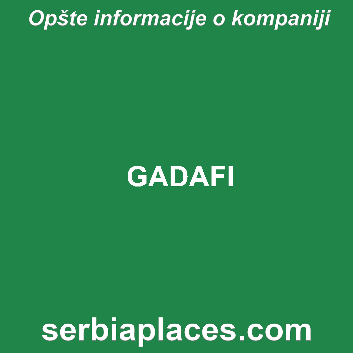 GADAFI
