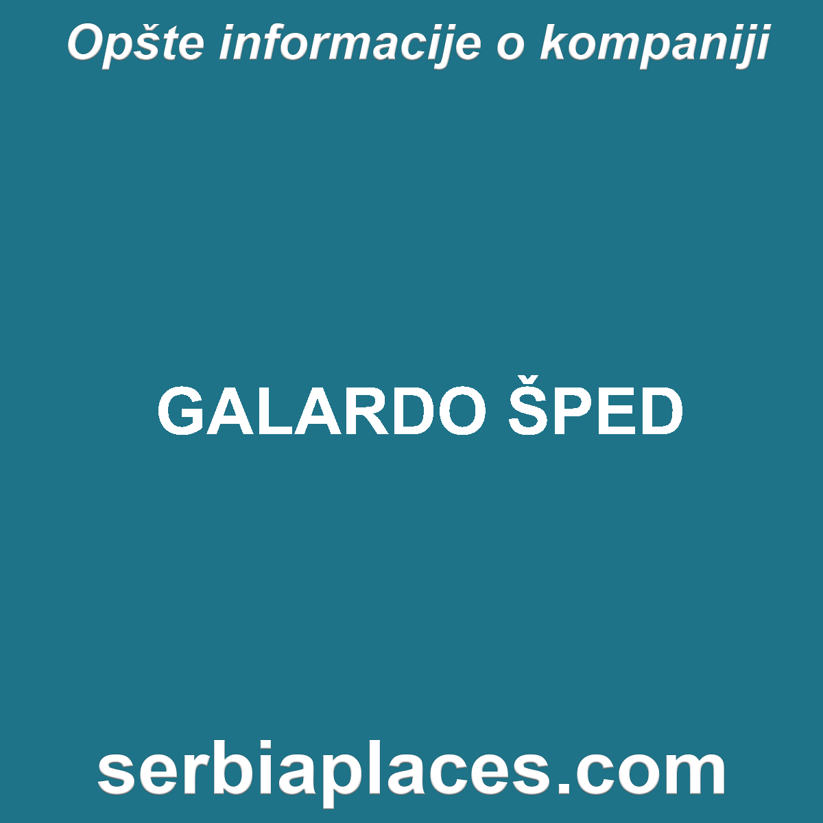 GALARDO ŠPED