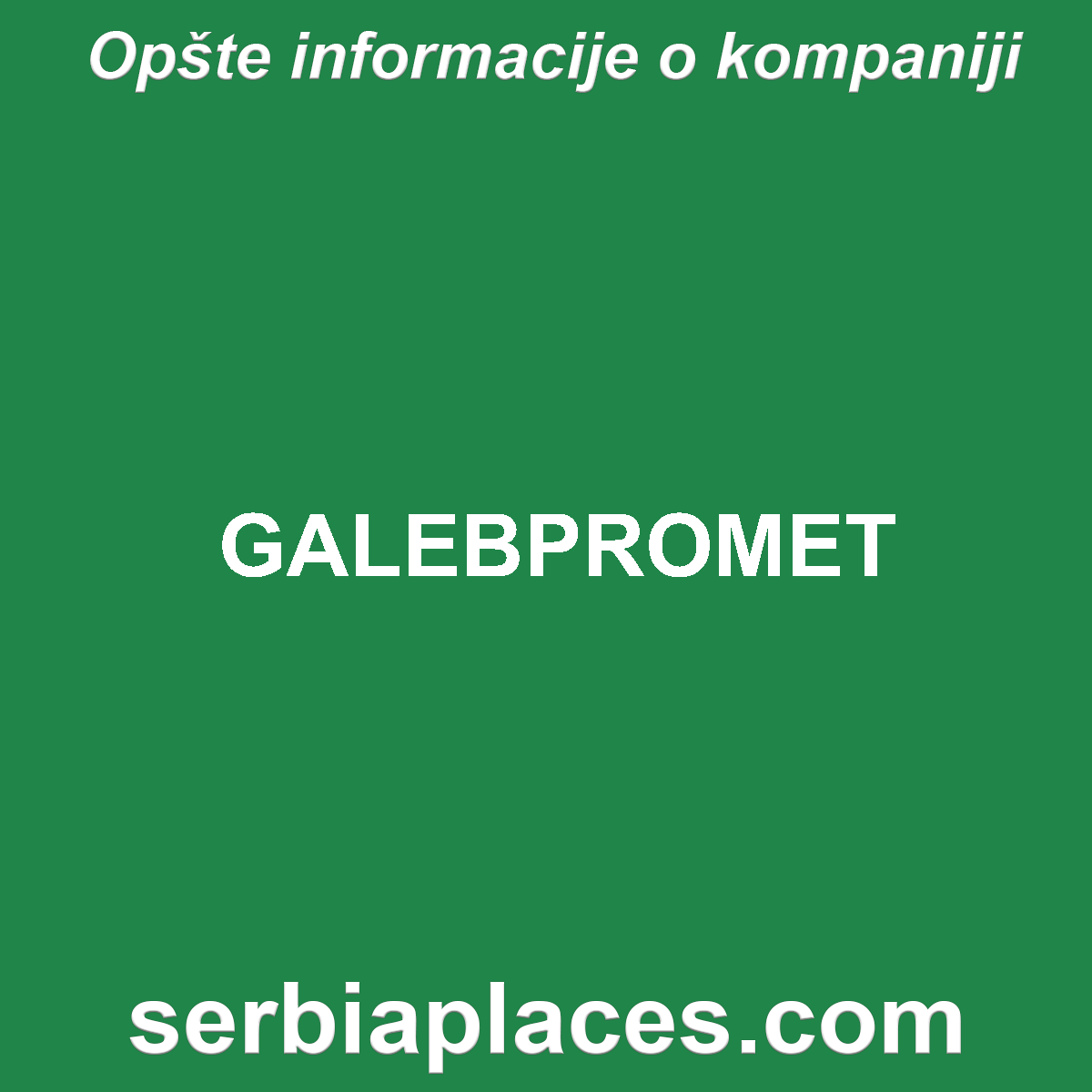 GALEBPROMET