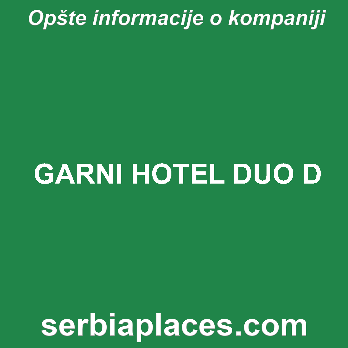 GARNI HOTEL DUO D