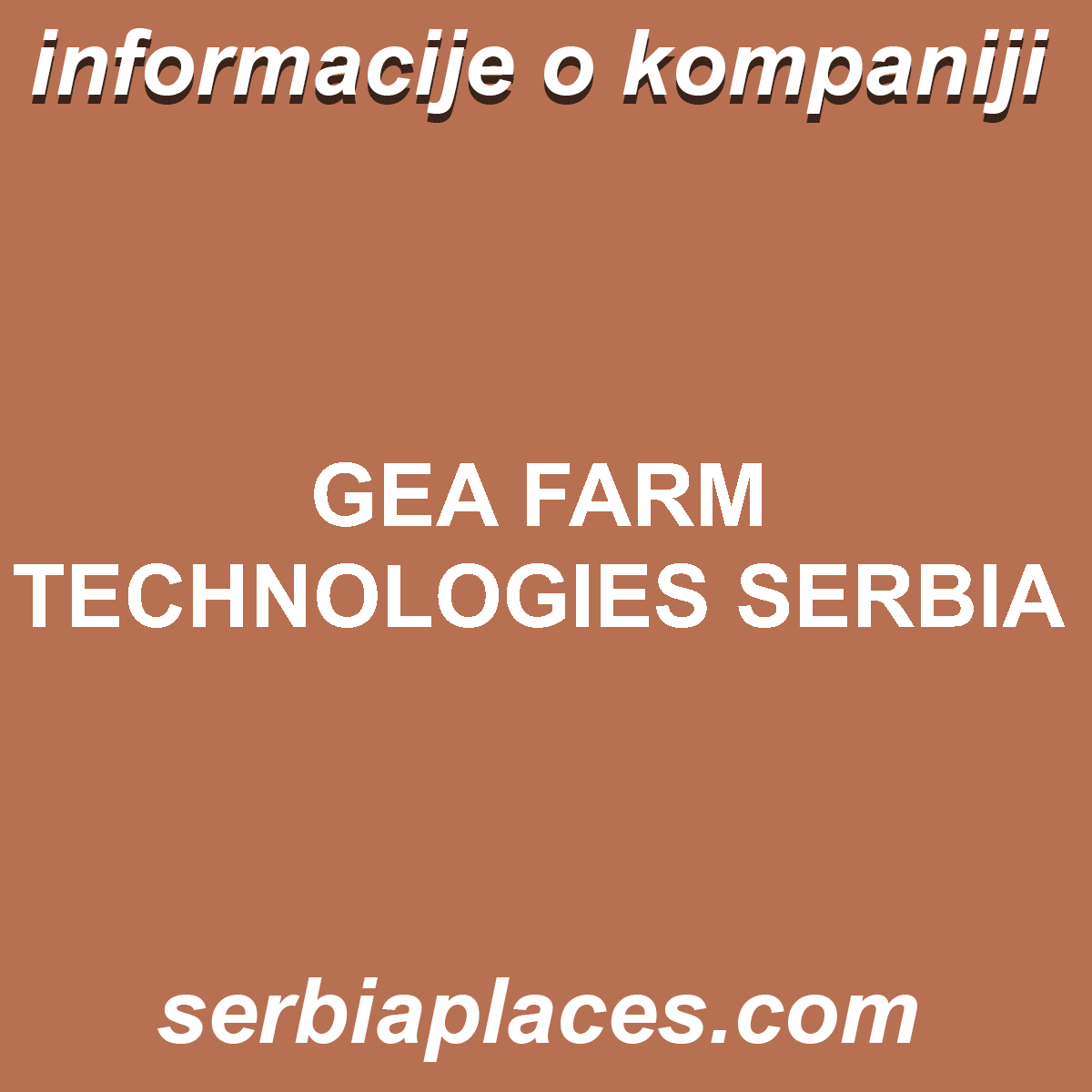 GEA FARM TECHNOLOGIES SERBIA