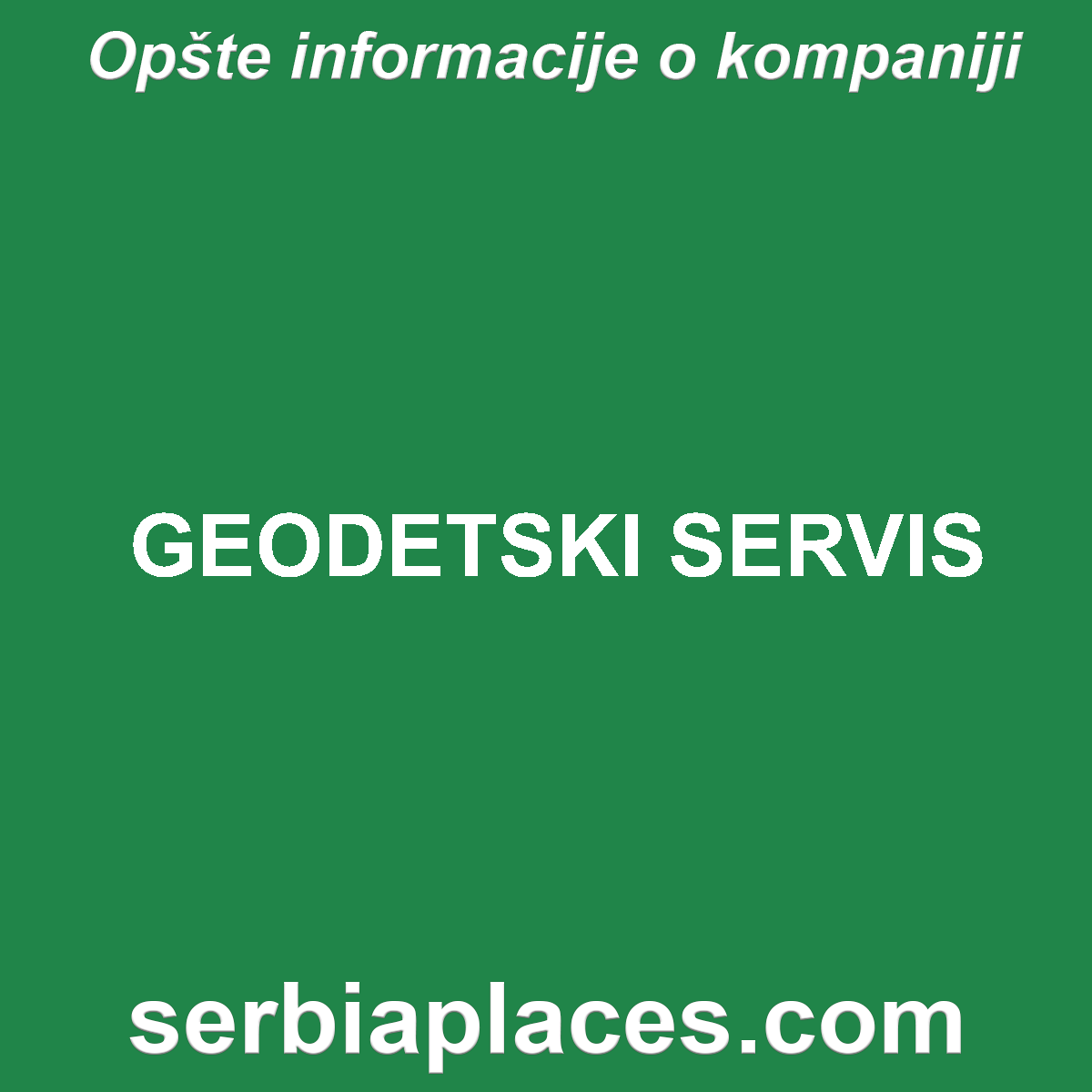 GEODETSKI SERVIS