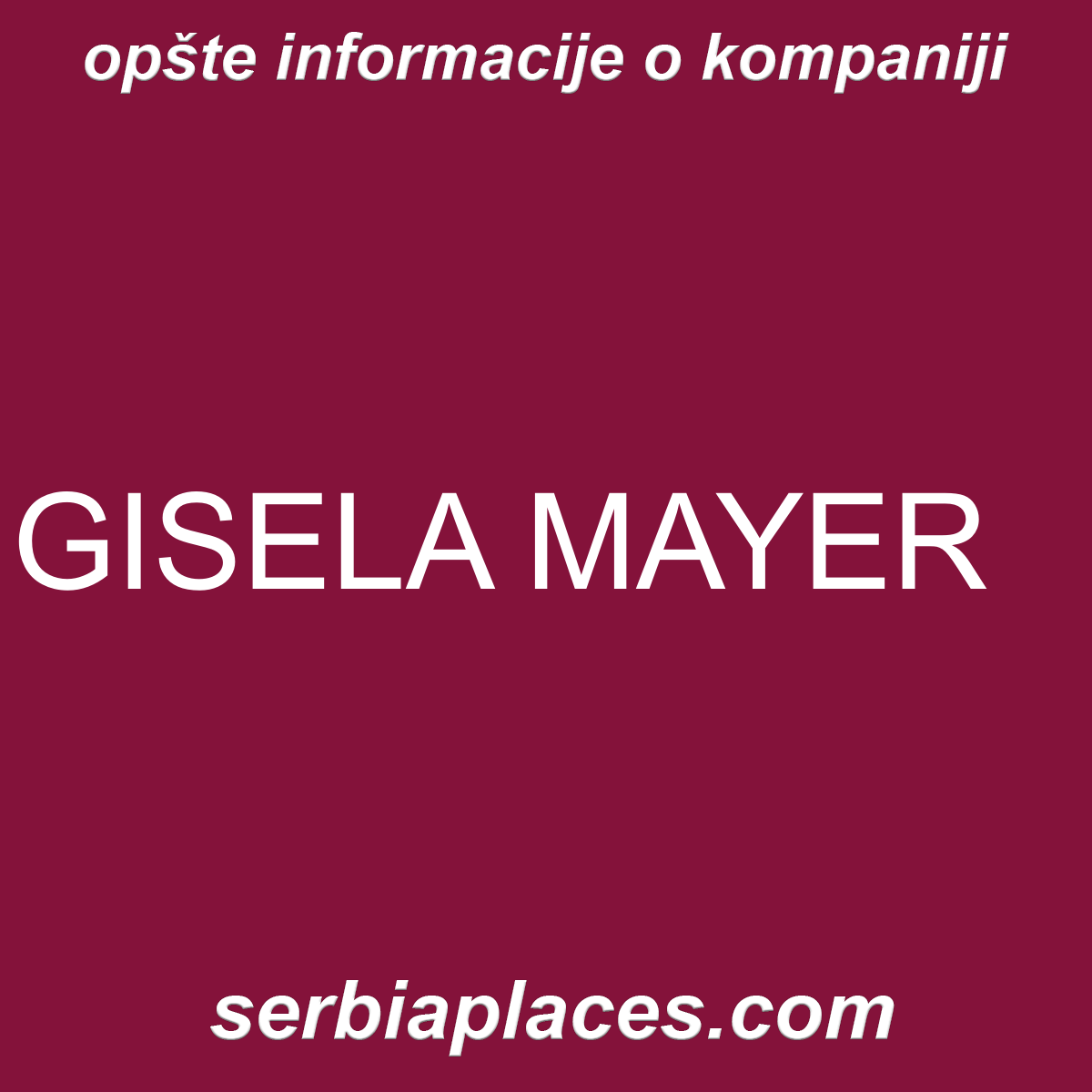 GISELA MAYER