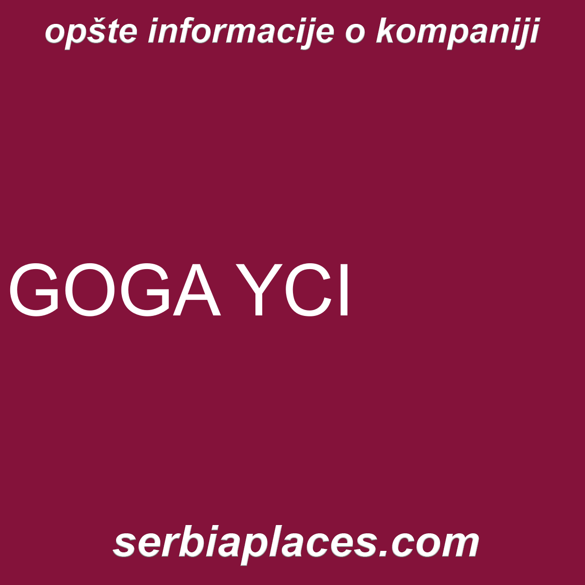 GOGA YCI