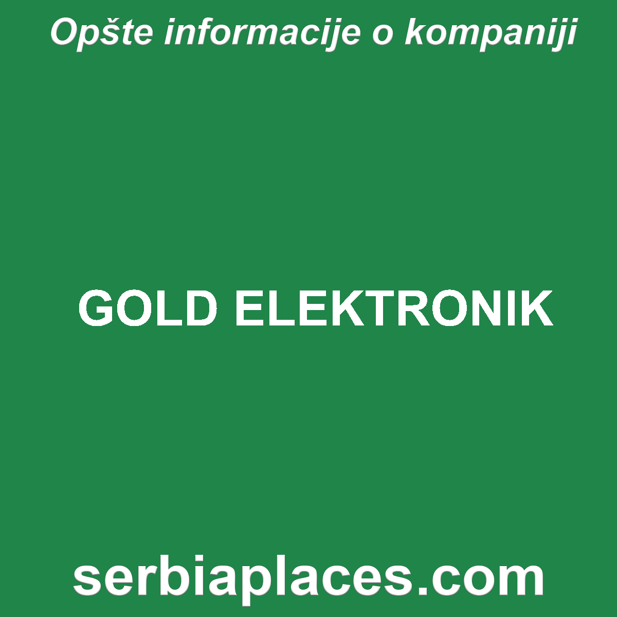 GOLD ELEKTRONIK