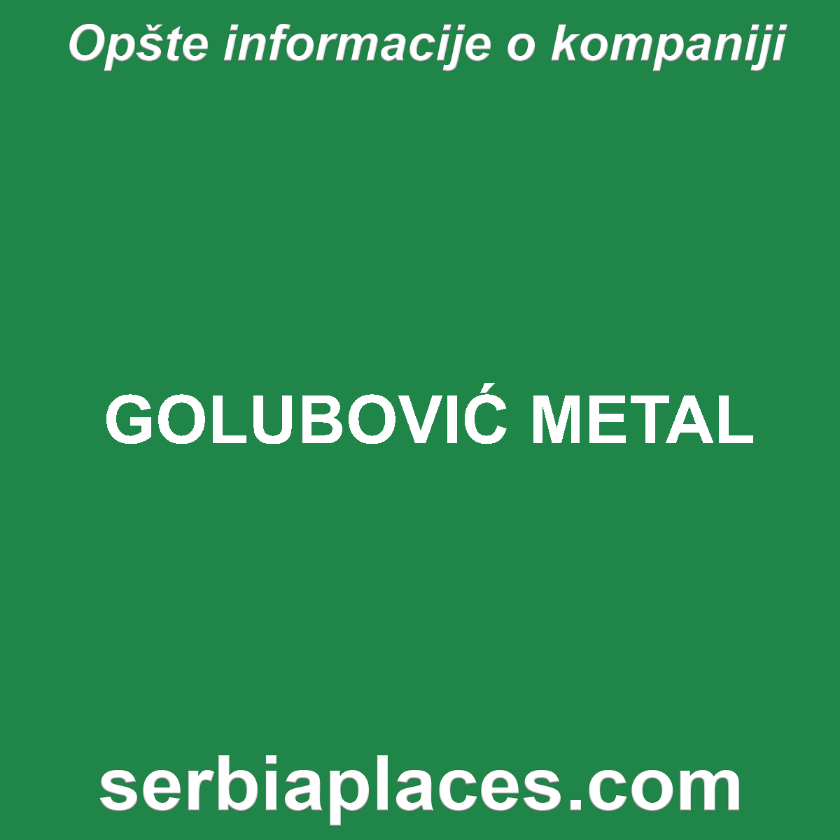 GOLUBOVIĆ METAL