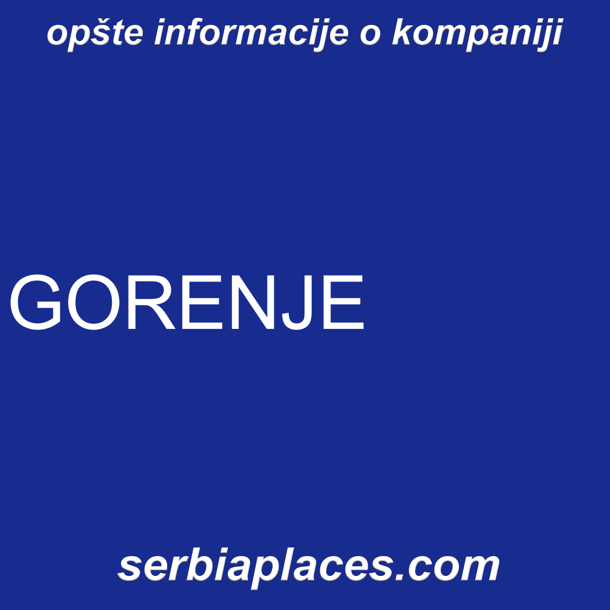 GORENJE