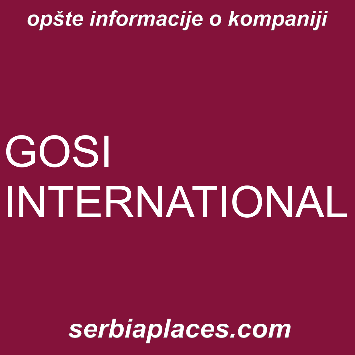 GOSI INTERNATIONAL