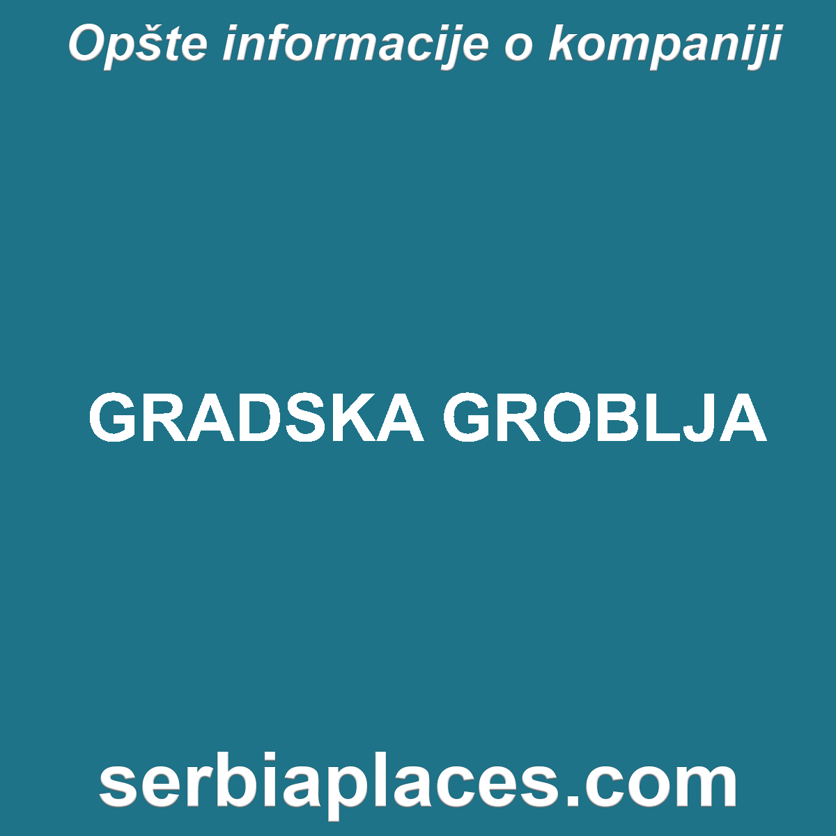 GRADSKA GROBLJA