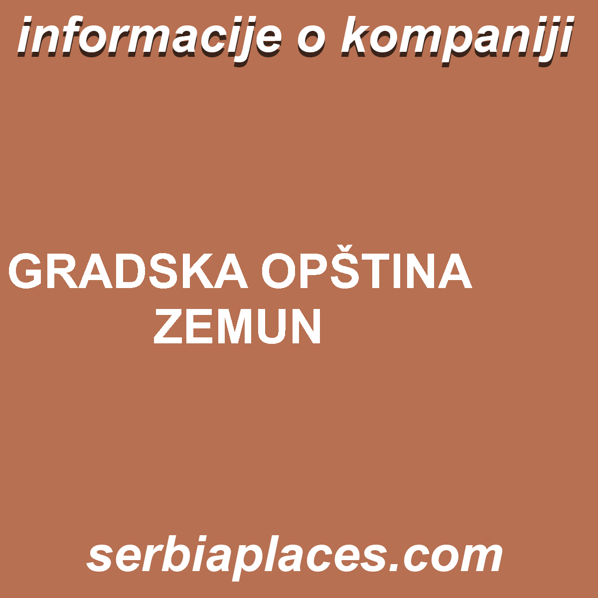 GRADSKA OPŠTINA ZEMUN