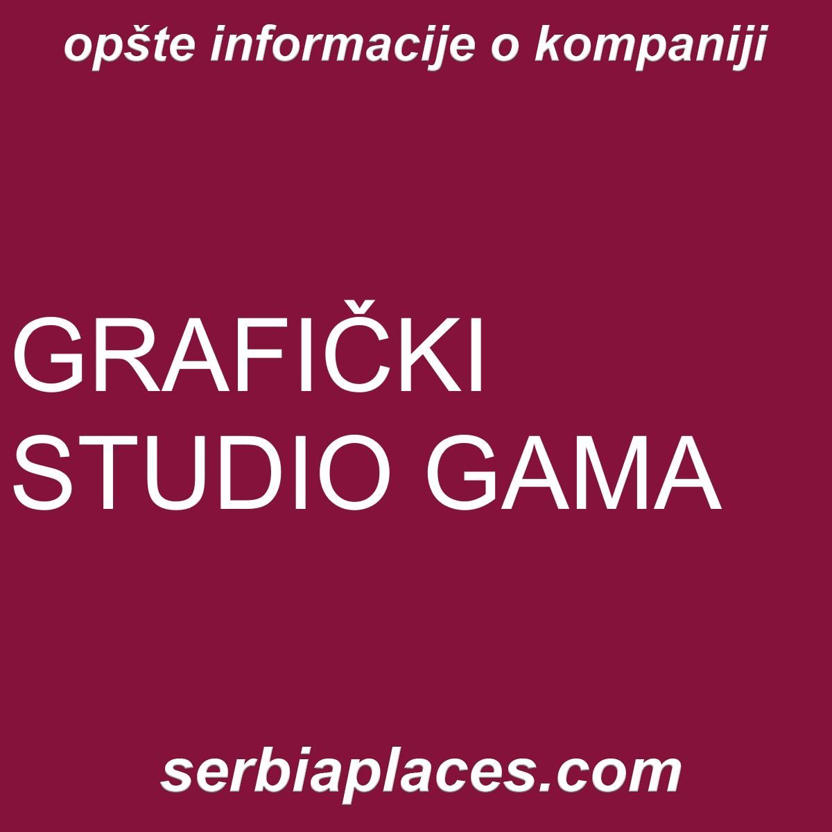 GRAFIČKI STUDIO GAMA