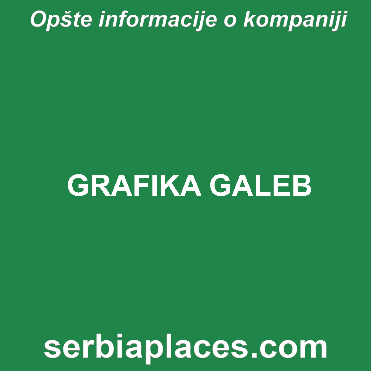 GRAFIKA GALEB