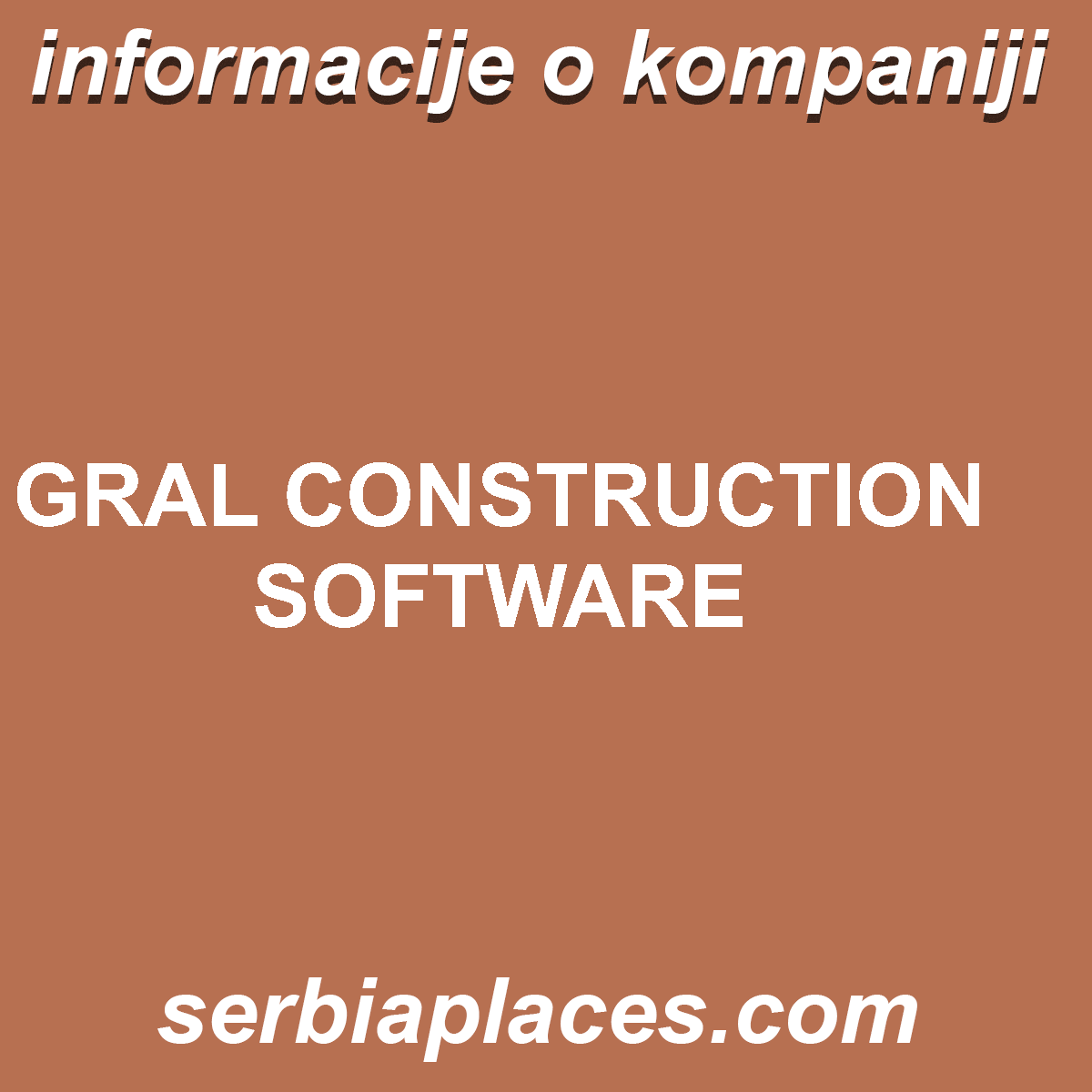 GRAL CONSTRUCTION SOFTWARE
