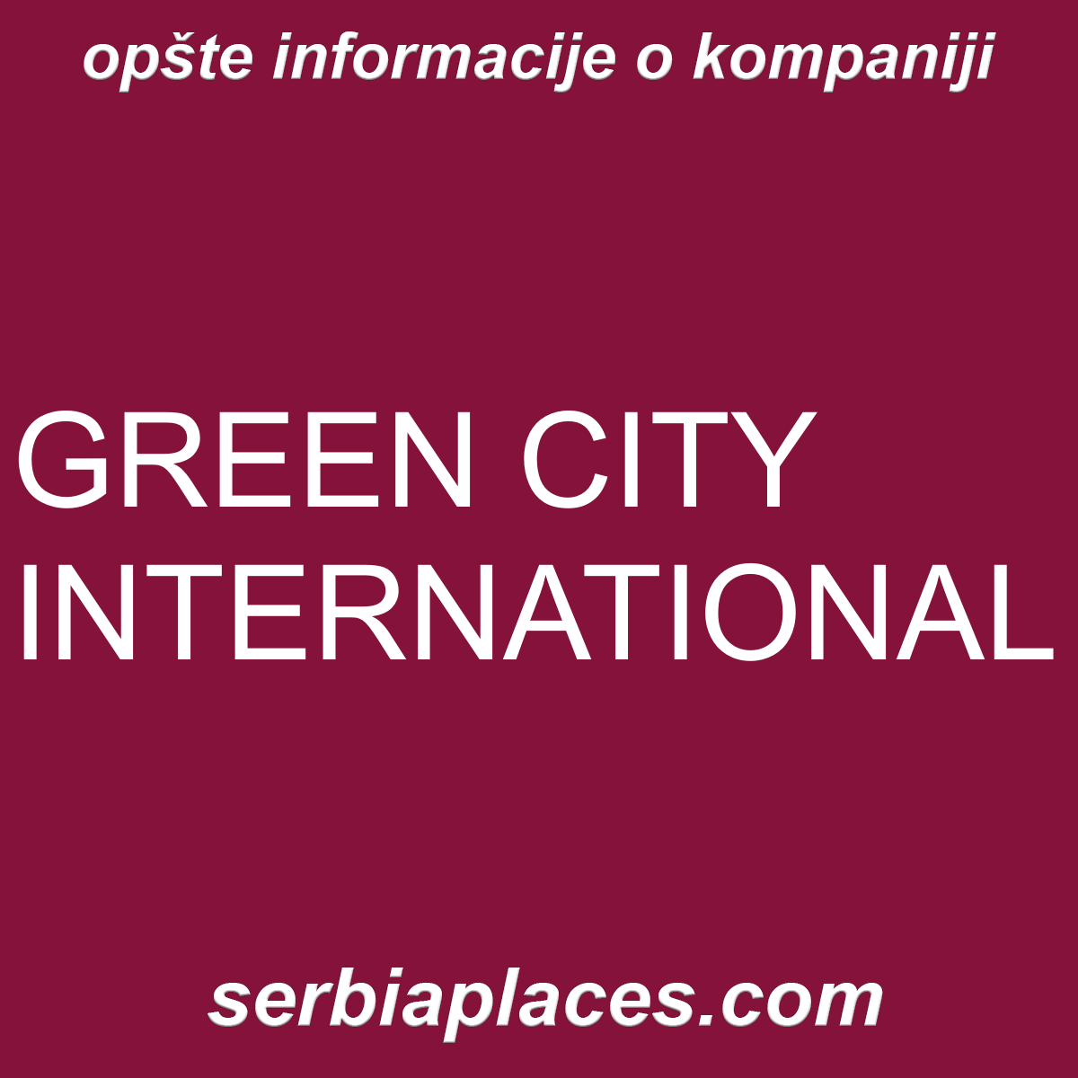 GREEN CITY INTERNATIONAL