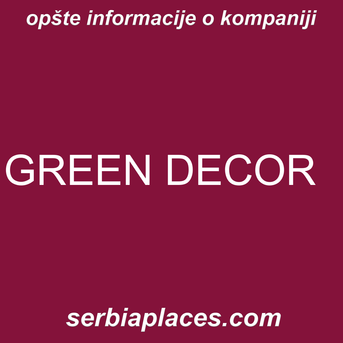 GREEN DECOR