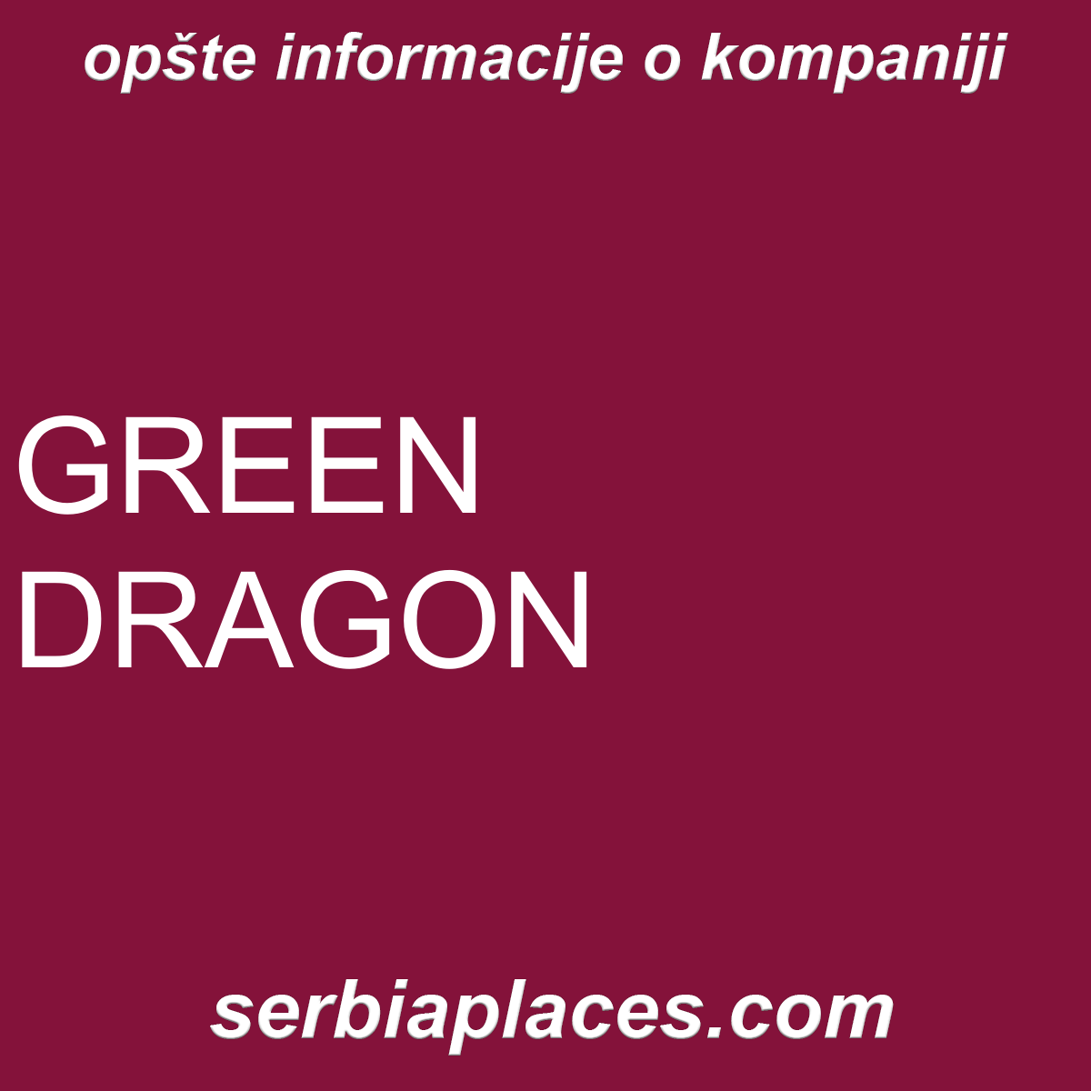 GREEN DRAGON