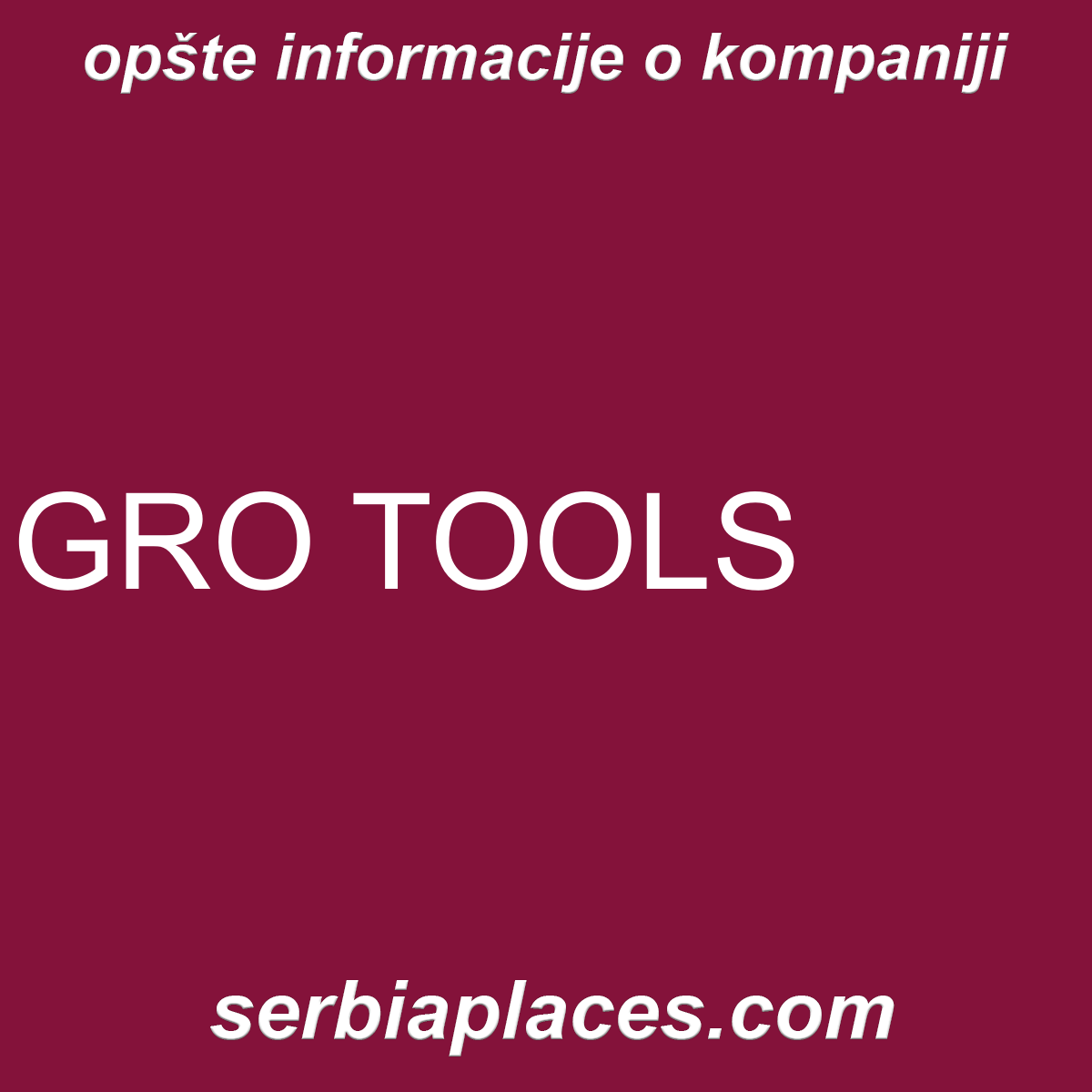 GRO TOOLS