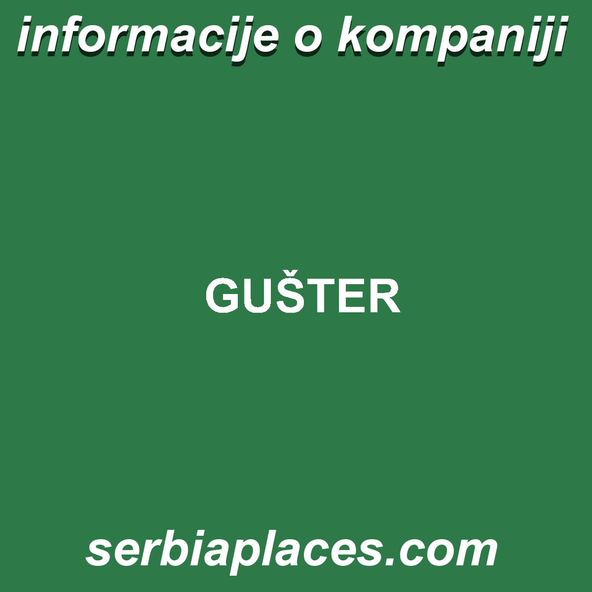 GUŠTER