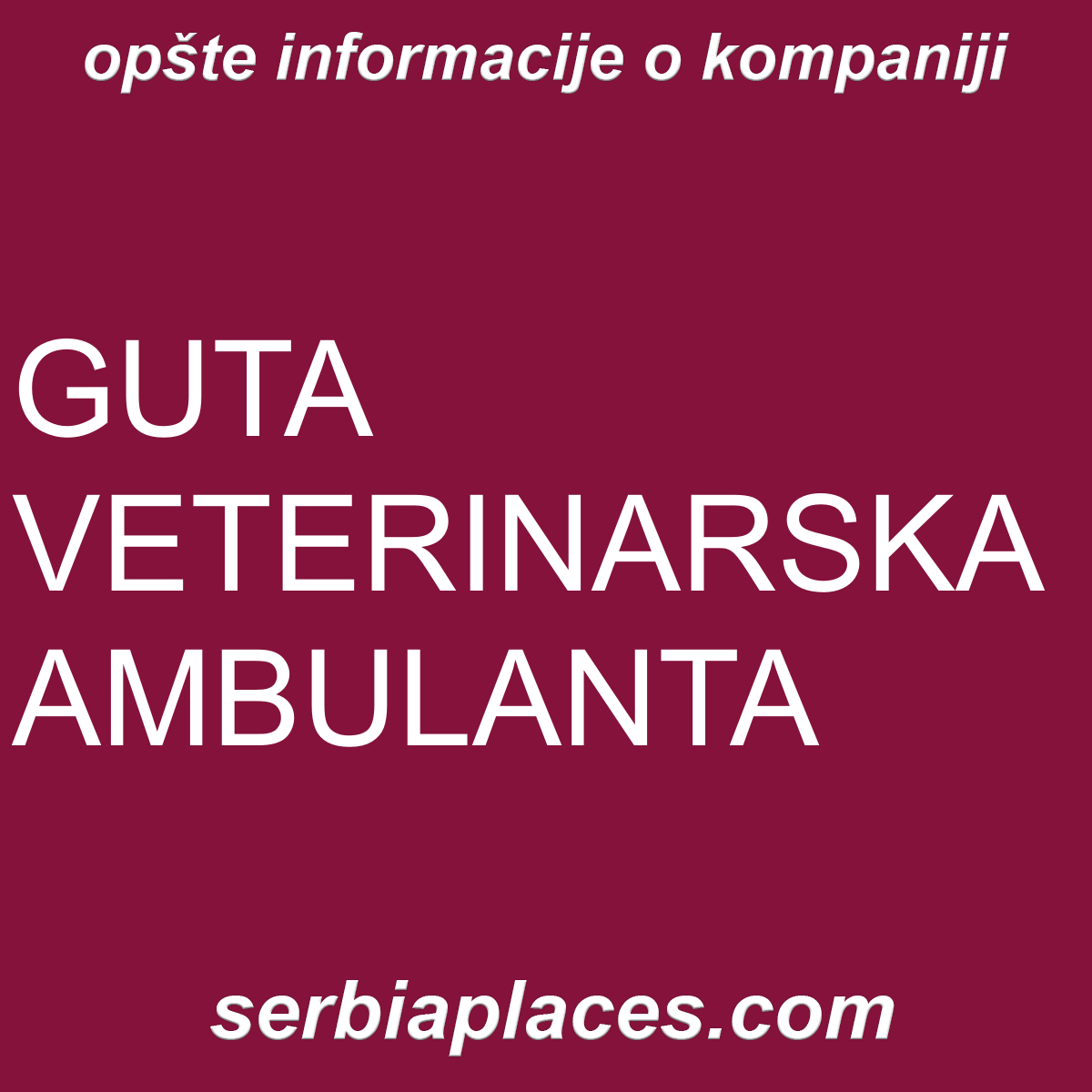GUTA VETERINARSKA AMBULANTA
