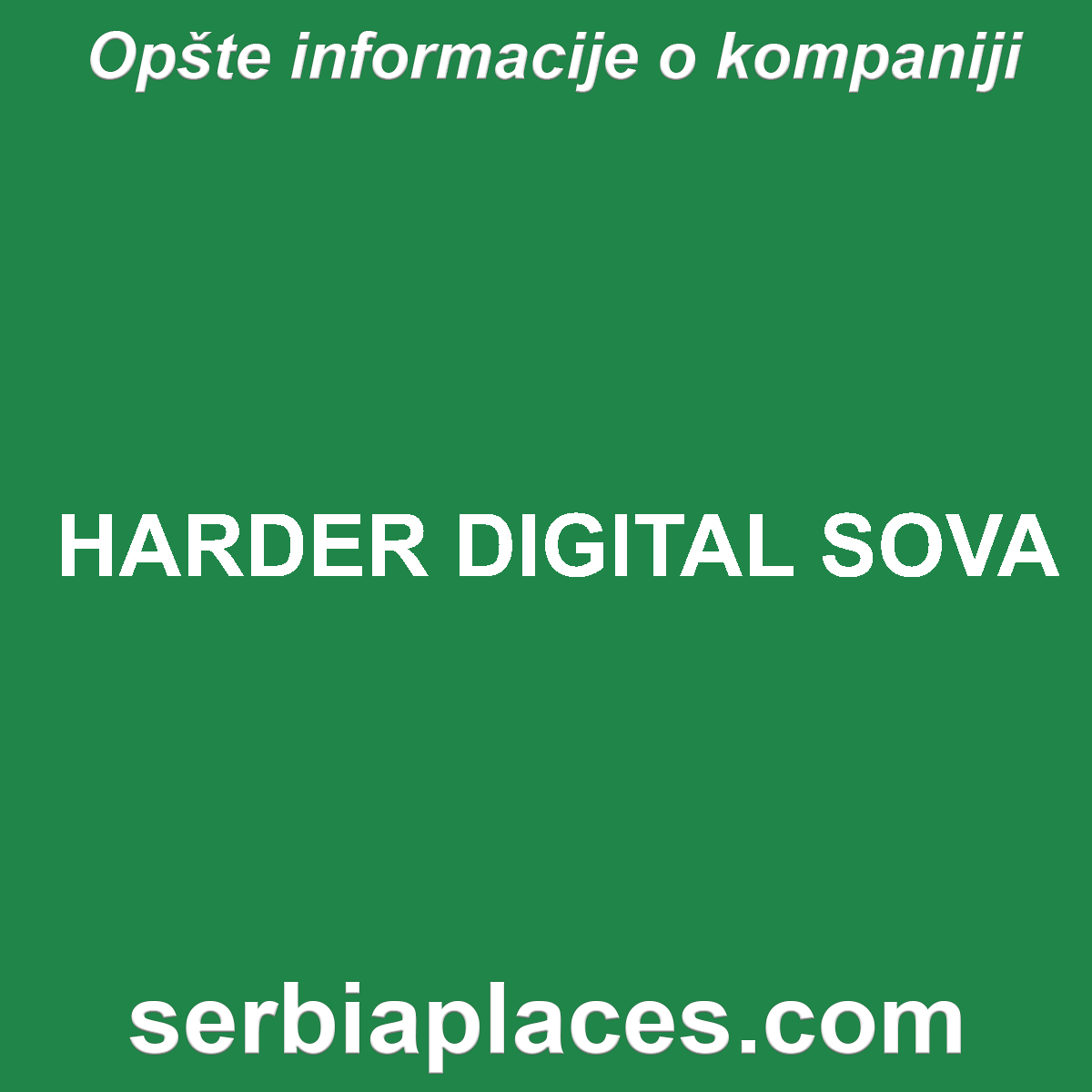 HARDER DIGITAL SOVA