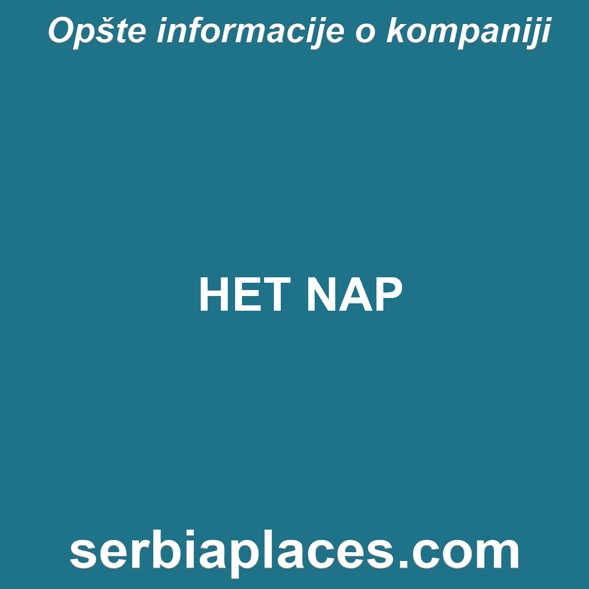 HET NAP