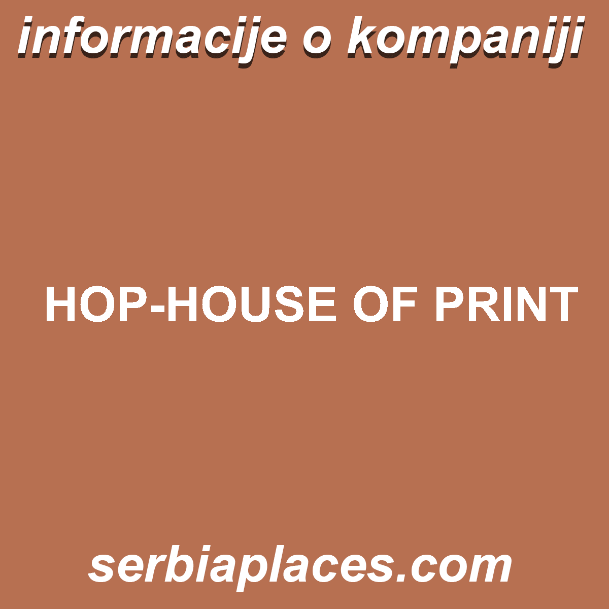 HOP-HOUSE OF PRINT