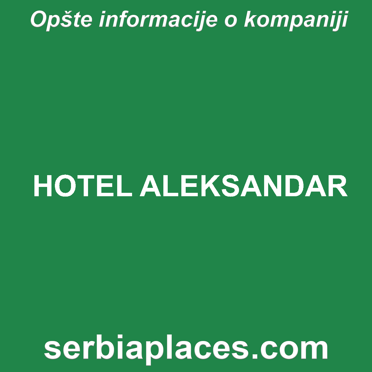 HOTEL ALEKSANDAR