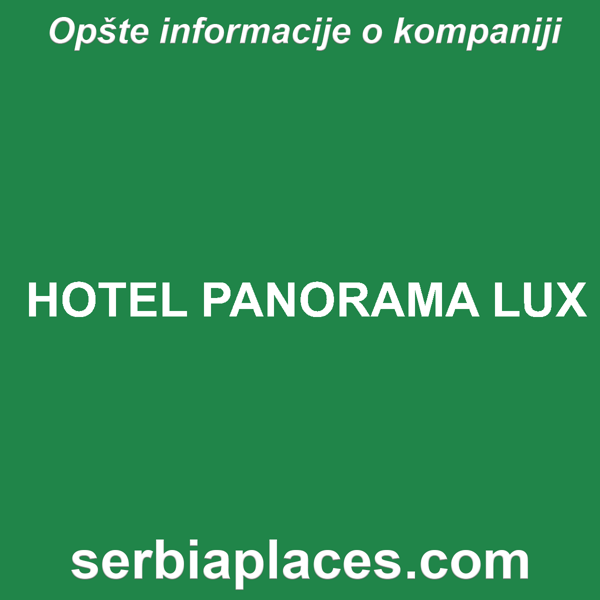 HOTEL PANORAMA LUX