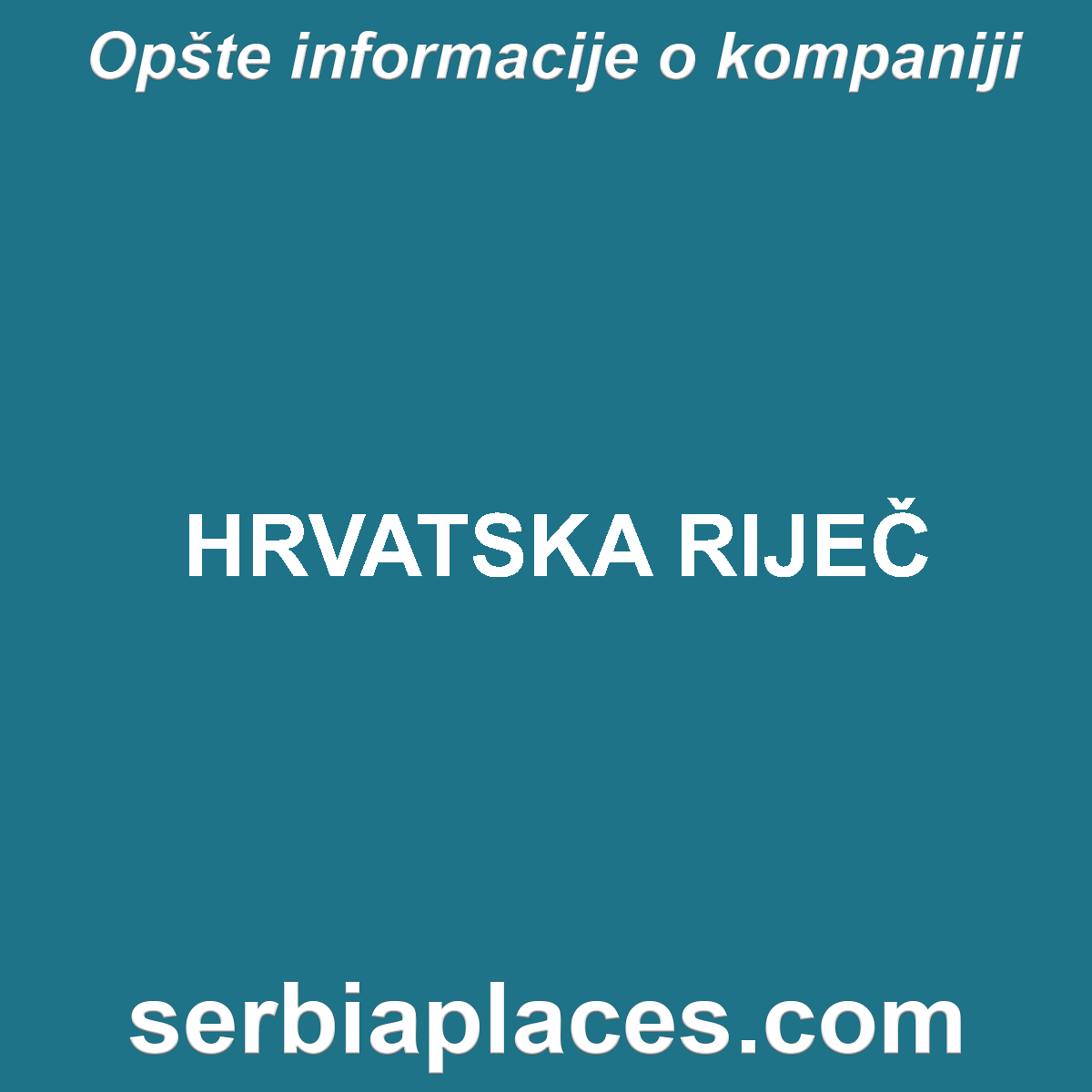 HRVATSKA RIJEČ