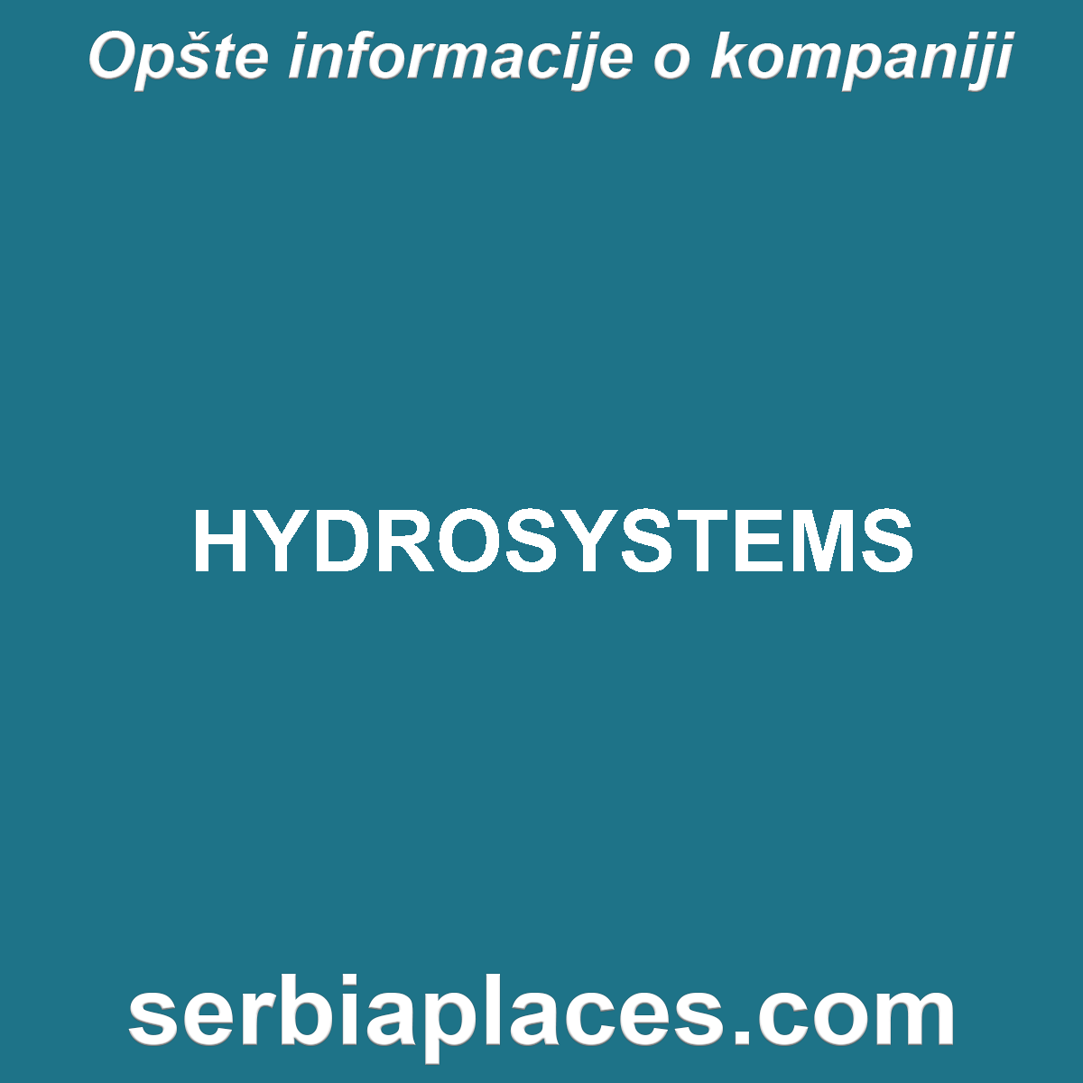 HYDROSYSTEMS