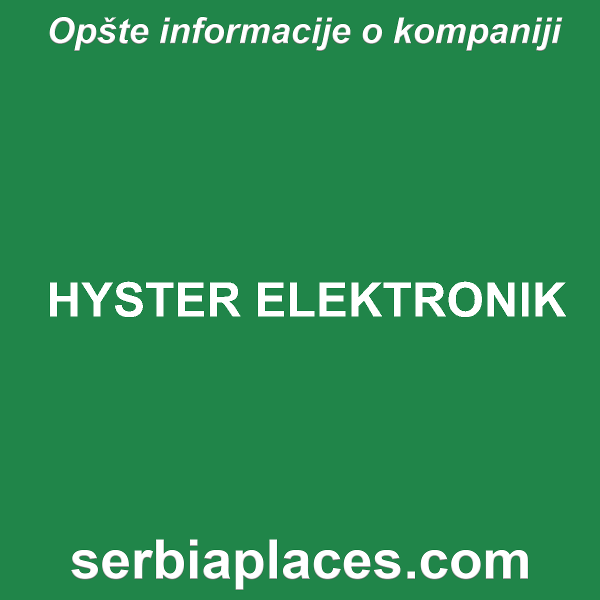 HYSTER ELEKTRONIK