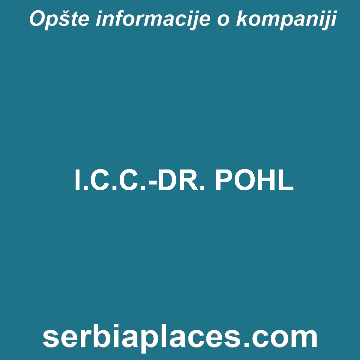 I.C.C.-DR. POHL