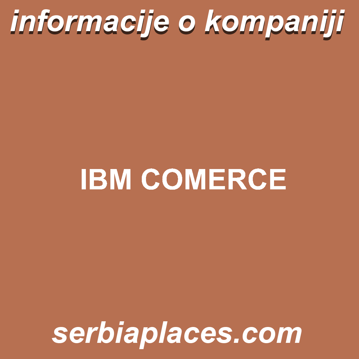 IBM COMERCE