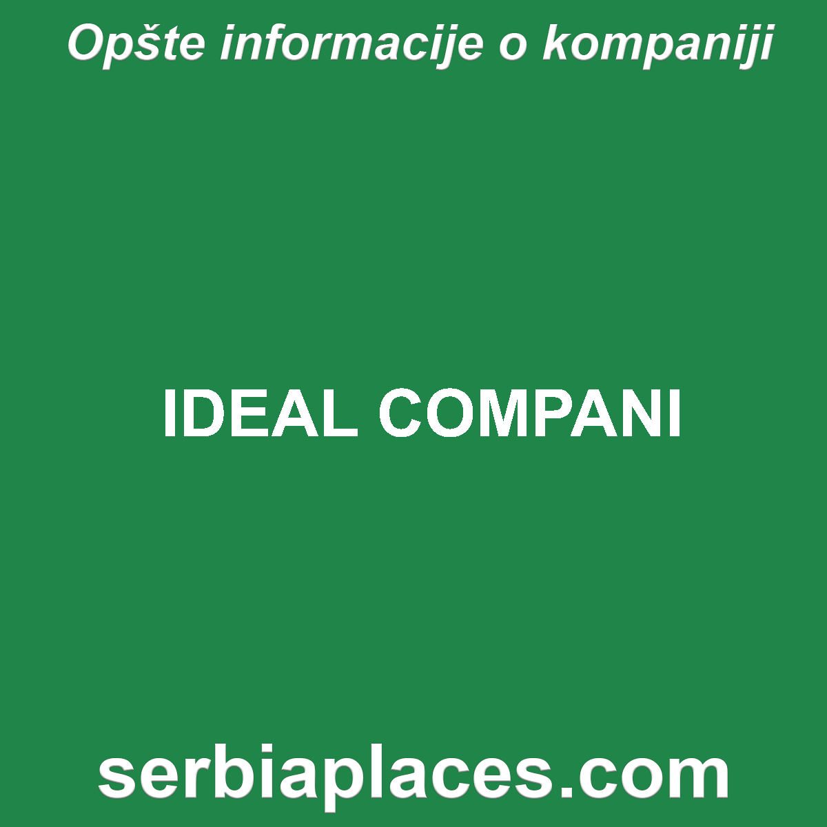 IDEAL COMPANI