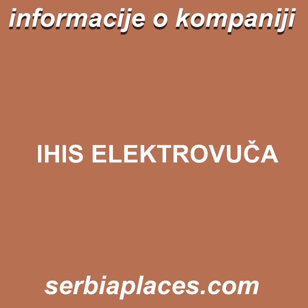 IHIS ELEKTROVUČA