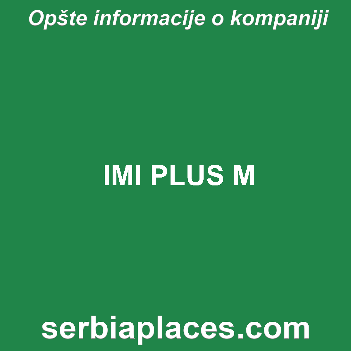IMI PLUS M