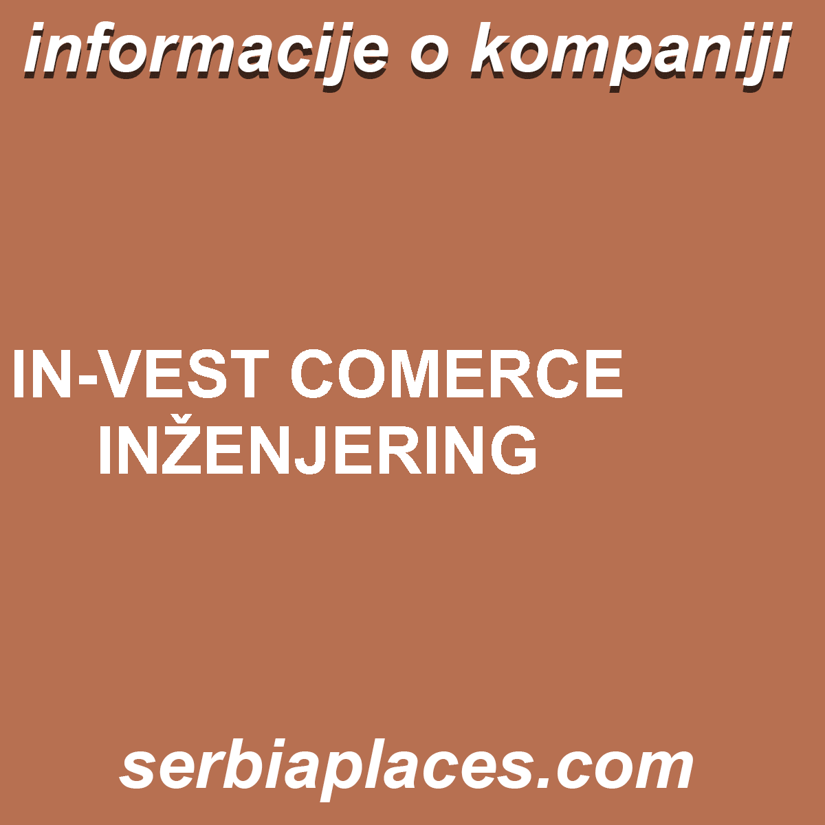 IN-VEST COMERCE INŽENJERING